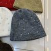 Full Rhinestone Heavy Industry Custom Drill Warm Wool Wool Hat Women's Autumn and Winter Versatile Double-layer Thickened Knitted Cold Hat Tide