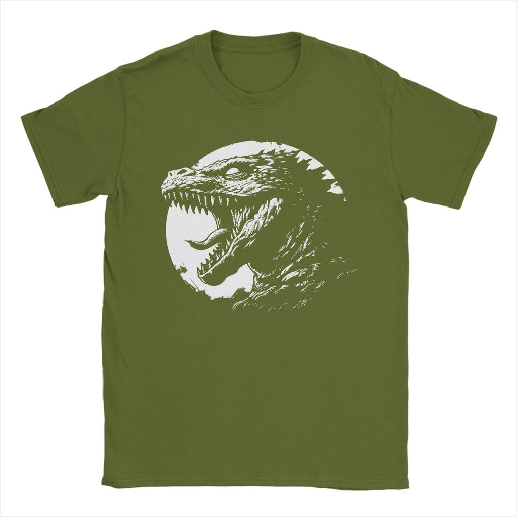 King of Kajiu Godzillaed T-Shirt Unisex Baumwolle Freizeit-T-Shirt Rundhals T-Shirts Kurzarm Kleidung Geschenkidee