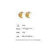 Elegant C-Shaped Hollow Round Stainless Steel Stud Earrings - Trendy, Versatile, and Unique High-End Ear Jewelry