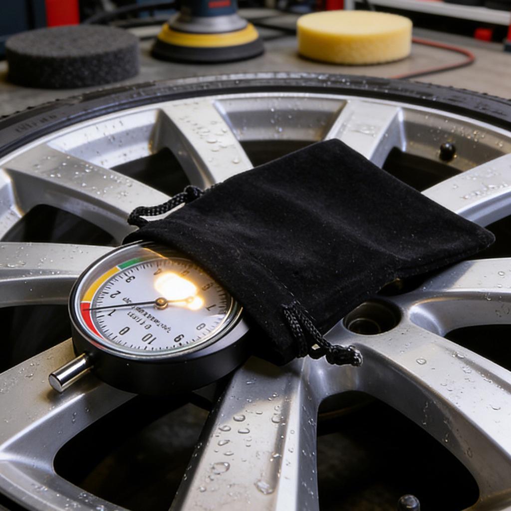 Zinc Alloy Tire Tread Depth Gauge Portable Design for Accurate Wear Inspection Easy Measurement on Various Vehicles