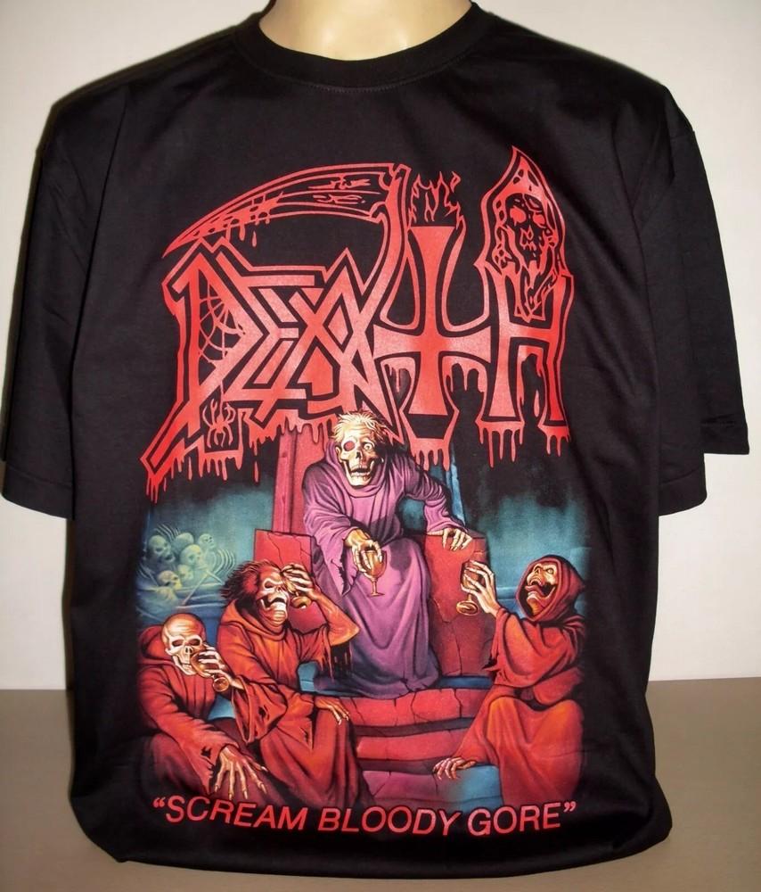 

Death Scream Bloody Gore T-Shirt Size S-5Xl Metal Band Grindcore New Unisex T-Shirt XXXXL