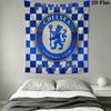 Chelsea-Logo Wandbehang Bedruckte Stoffdecke Dekorative Wandteppiche für Schlafzimmer Wohnzimmer Heimdekoration