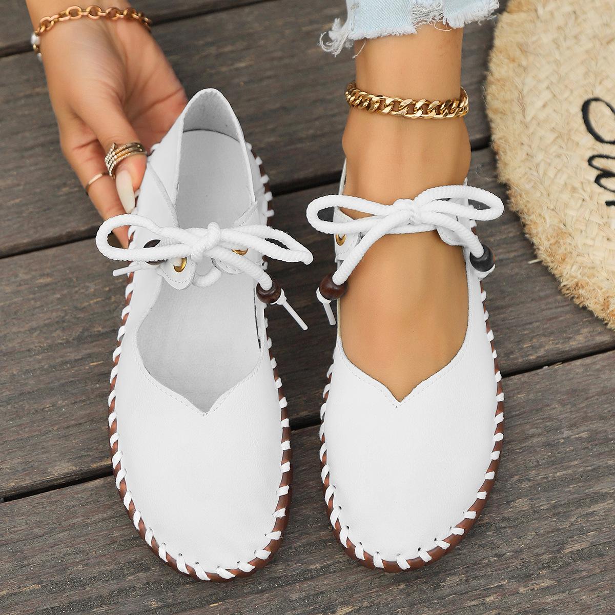 British-style retro round-toed soft-soled small leather shoes, large size, lightweight soft-soled casual shoes, solid color 35