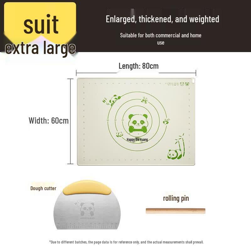COOKER KING Food Grade Silicone Baking Mat Set - Panda Design