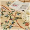 Cotton And Linen Embroidered Fringed Tablecloth American European Retro Dining Table Tablecloth Rectangular Coffee Table Light Luxury Dining Table
