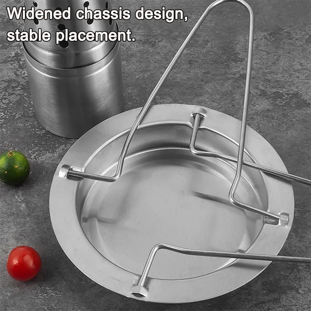 Chicken Roaster Stand Stainless Steel Beer Can Vertical Chicken Holder with Drip Pan Upright Chicken Barbecue Rack for Grill