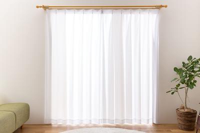 Univer Lace UV Protection 150cm Wide X 238cm White Cotton 1 Panel Curtains, (Over 85%), Mirrored, Energy-Saving, Long, Washable, Lace,