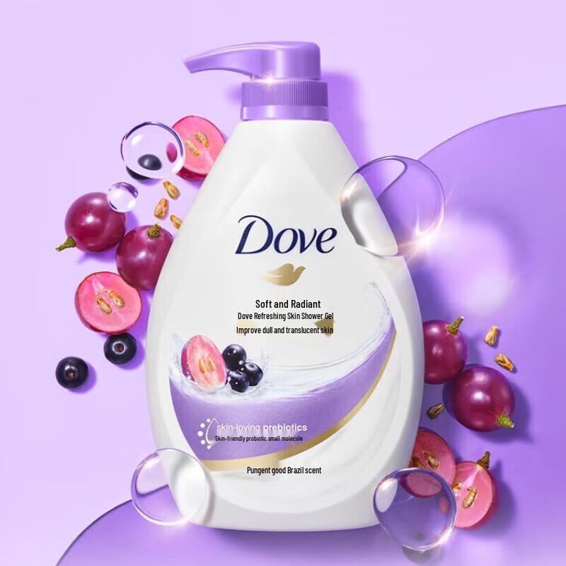 Гель для душа Dove Освежающий и осветляющий