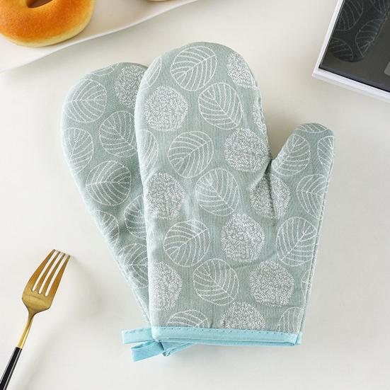 2Pcs Heat Resistant Oven Gloves Non-Slip Silicone Mitts for Baking Grilling Microwave Cooking Gloves for Hot Dishes