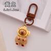 1-50pcs Kawaii Mini Capybara Keychains Cartoon Capybara Bright Bag Phone Keychains Cute Car Pendant Decoration Gift Keyring