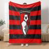 Afc Bournemouth Crest Flannel Blanket, Soft Polyester, Modern Design, All-Season for Camping, Travel, Gifts for holidays or birthdays