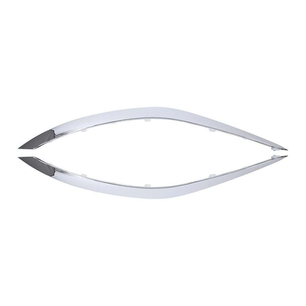 Bumper Trim Set Front Left And Right Lower Chrome For Nissan Murano 2015-18