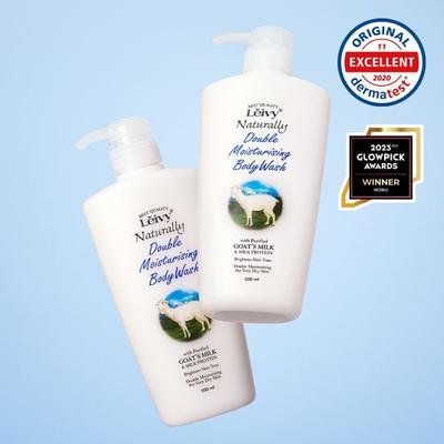 Lavy Body Wash 500ml Double Special 2 Types Choose 1 (Goat Milk/Lavender)