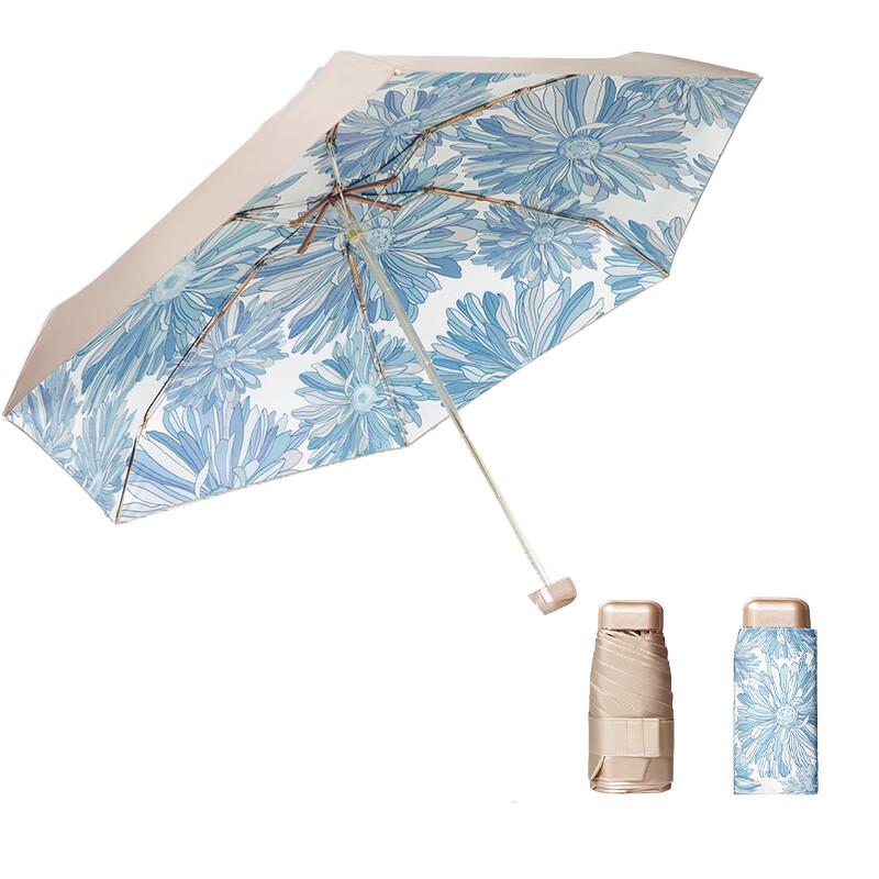 Compact UV Protection Sun & Rain Umbrella 50cm 6 Ribs