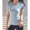 Nuova maglietta fitness ad asciugatura rapida da donna, T-shirt sportiva da corsa, abbigliamento da yoga attillato