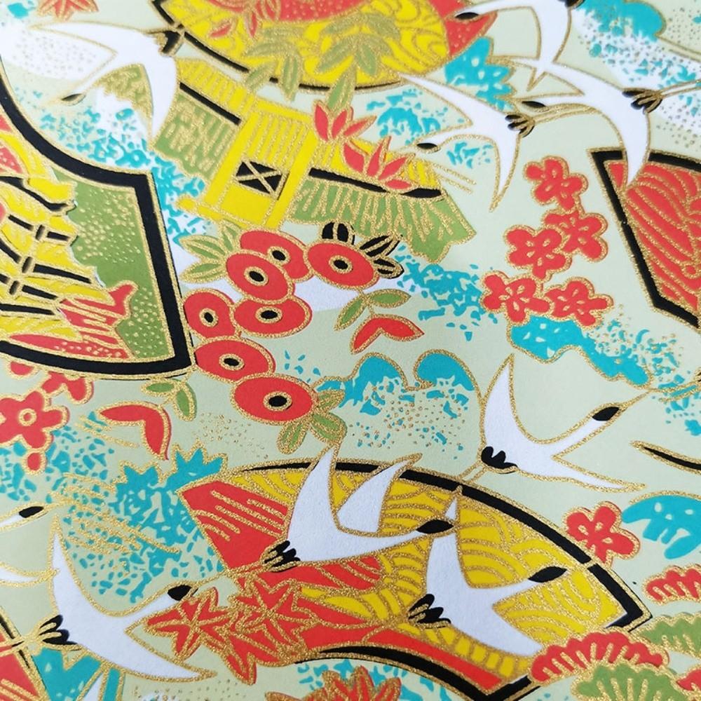 Creative 42x58cm Craft Paper Retro Print Handmade Origami Paper Multi Scene Art Paper Home Decoration