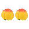 1/2Pcs Kawaii Peach Squishy Toy Slow Rising Soft Squeeze Stress Relief Anti-Anxiety Sensory Fidget Toy for Kids Gift