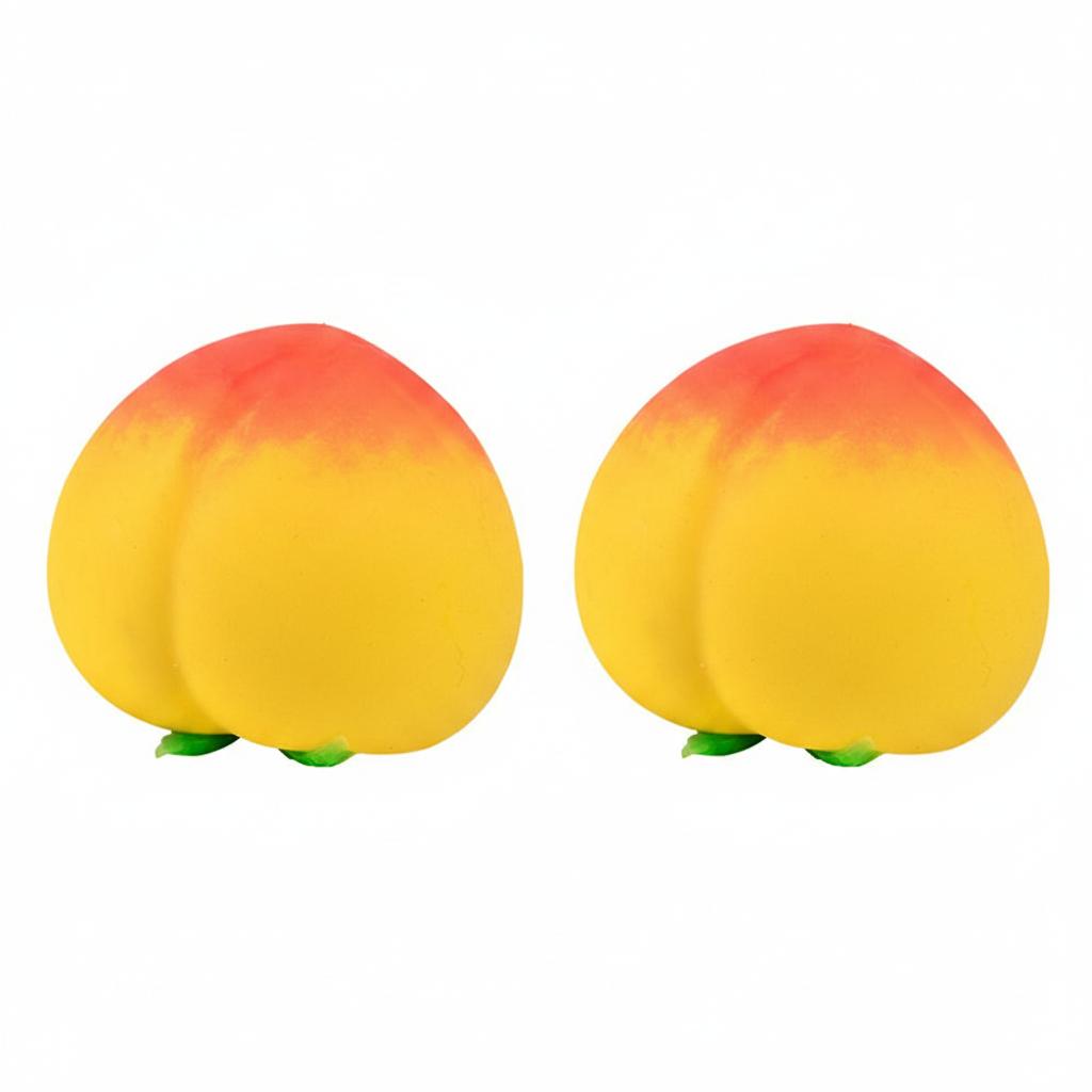 1/2Pcs Kawaii Peach Squishy Toy Slow Rising Soft Squeeze Stress Relief Anti-Anxiety Sensory Fidget Toy for Kids Gift