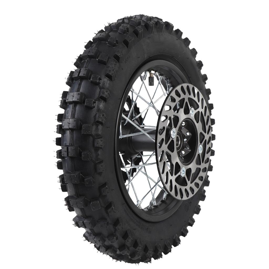 10 Inch Rear Wheel Rim Tire Assembly 80 100 10 3.00 10 12mm Axle Rear Wheel Tire and Rim Inner Tube Assembly Includes