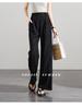 Wrinkled texture thin casual wide leg pants for women in summer 2025, loose and versatile, slimming and floor hugging pants