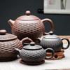 Purple Clay Teapot Handmade Bamboo Xishi Teapot Filter Large Teapot Ceramic Tea Set Single Household Teapot Set