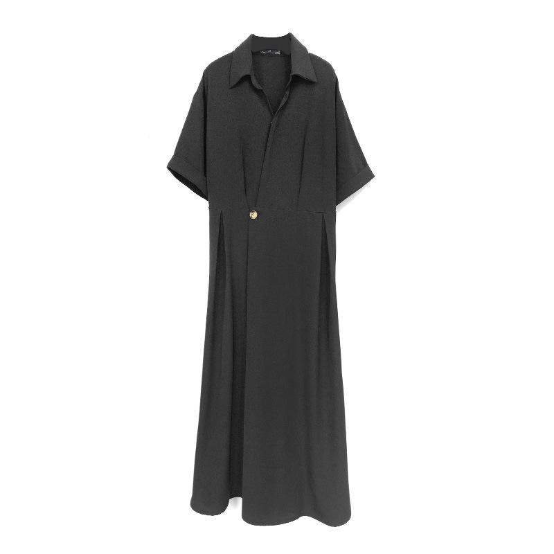 

Женское летнее платье А-силуэта большого размера с воротником XL for 125-159 jin