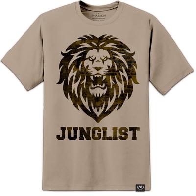 JUNGLIST DJ KOSZULKA TOP Lion DNB Drum and Bass Jungle Serato Pioneer 1210 CDJ Męska