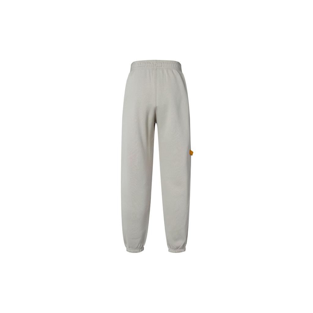 Jordan Paris Saint-Germain Solid Color Drawstring Fleece-Lined Knit Joggers Women Bottoms Stone FD6998-230