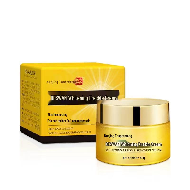 BESWAN Whitening & Freckle Removal Cream, 50g – Gentle and Moisturizing Formula Available. Standard Size