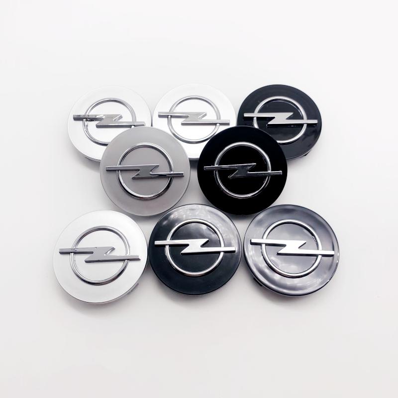 4 pièces 64mm Cache-moyeu de roue de voiture Cache-moyeu central de roue Badge Pour Opel Astra H G J Lnsignia Mokka Zafira Corsa Vectra C D Antara