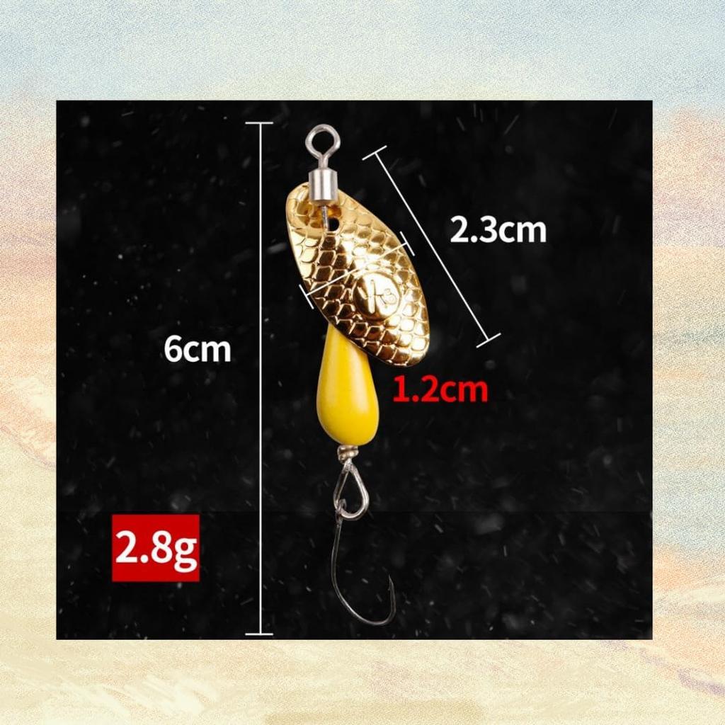 Inline Paku Paku Spinner, Designed Specifically for Stream Fish, Mountain