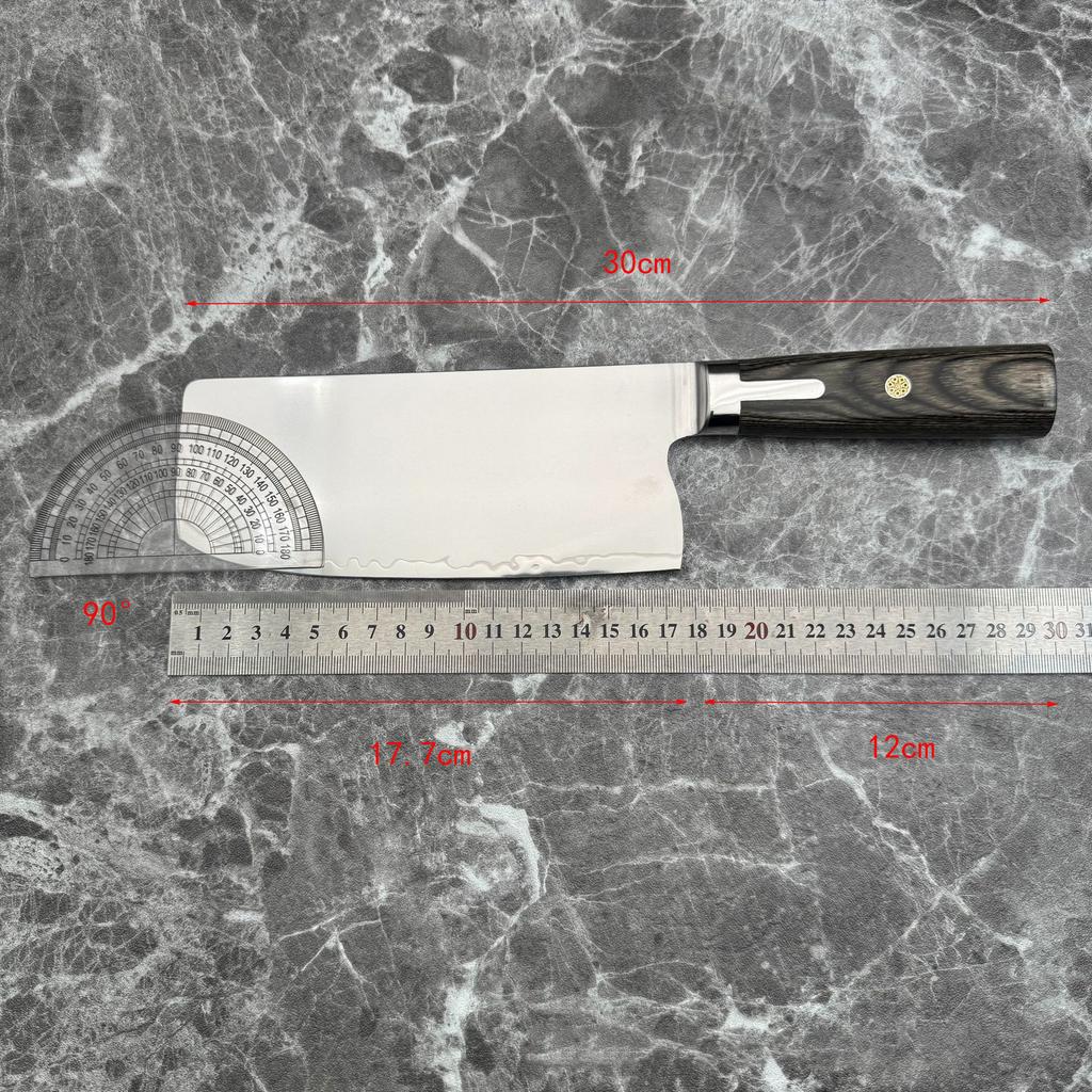 7 Inch Chinese Chef Knife S301 Powder Steel Blade Wood Handle Slicing Vegetables Cleaver Meat Handmade Forged Kitchen Knives