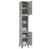 Bathroom Cabinet Concrete Grey 30 X 30 X 190 Cm Particleboard