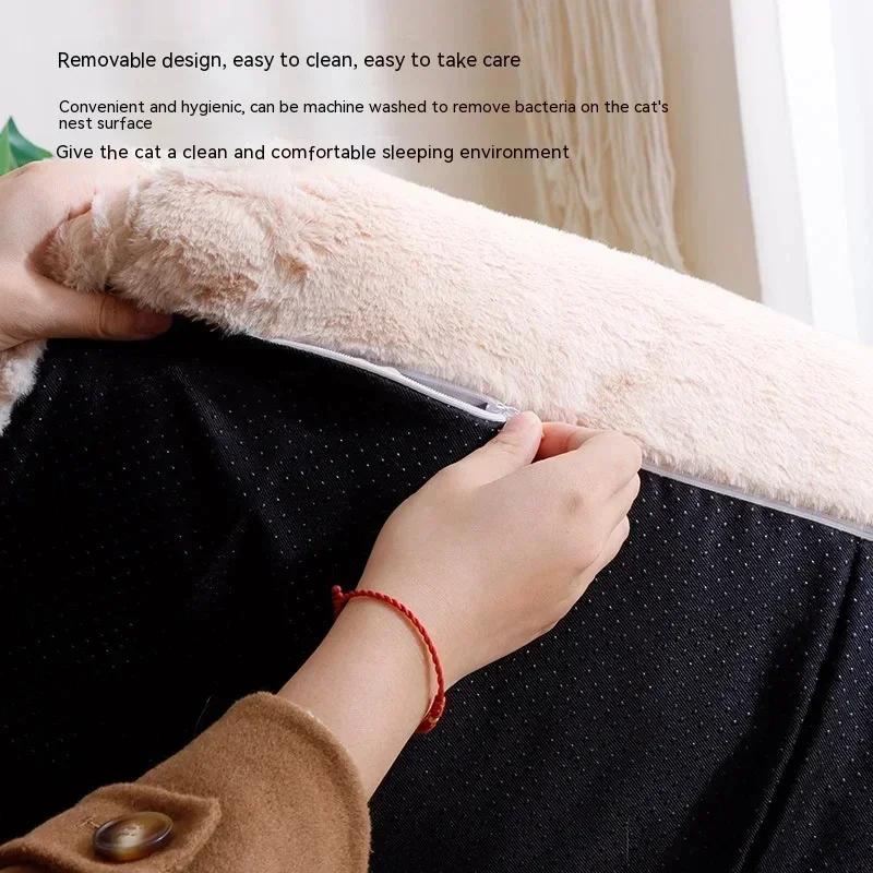 Soft Cat Bed Sofa Etachable Washable Luxury Pet Dog Cat Nest for Medium Large Dogs Cats Comfortable Plush Puppy Bed Pet Supplies