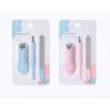 3-Piece Manicure and Manicure Set, Stainless Steel Nail Clippers Polished Nail Grinding Strip V-shaped Dead Skin Fork