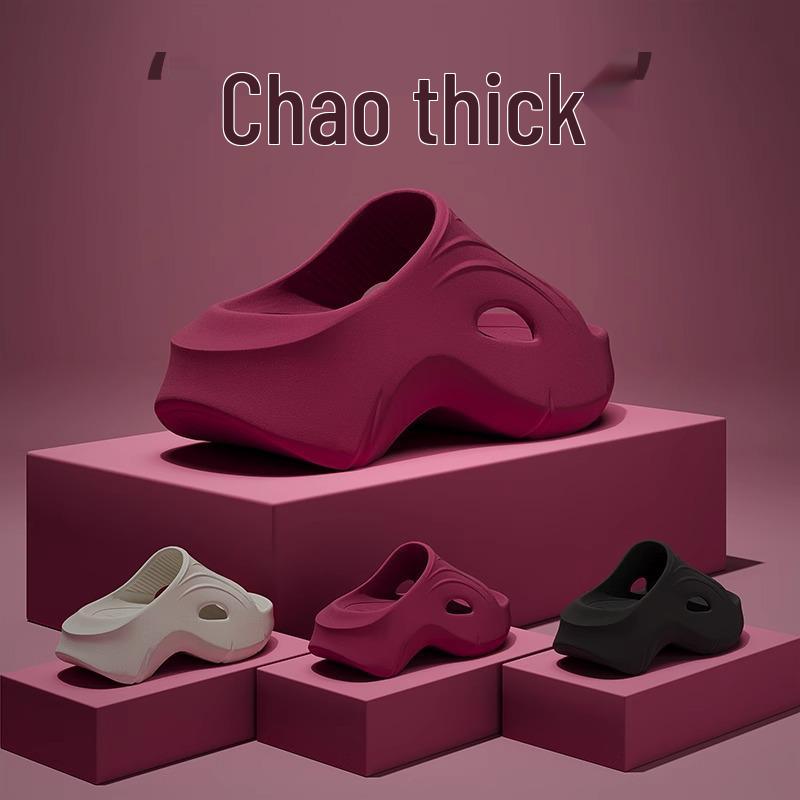 Women's Summer Platform Sandals: Thick-Soled, Fashionable Beach & Home Slippers