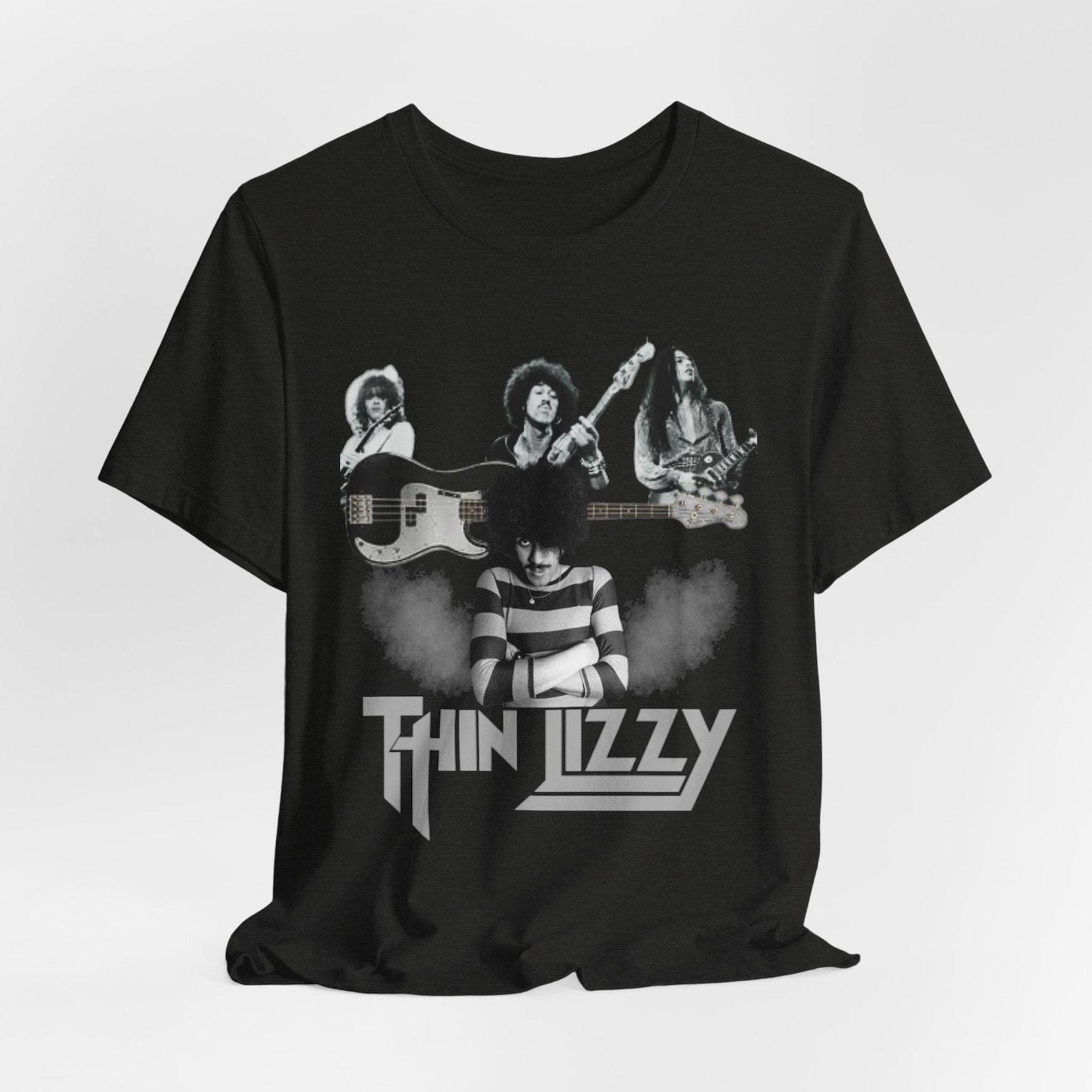 Thin Lizzy T-Shirt | Rock Band Tee , Thin Lizzy Music Unisex Tee 4XL