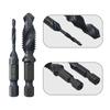 Compound Screw Tap Bit Set M3/4/5/6/8/10 Hex Spiral Tap Countersink Drill Reamer Titanium Soft Metal Tapping Chamfering Tools