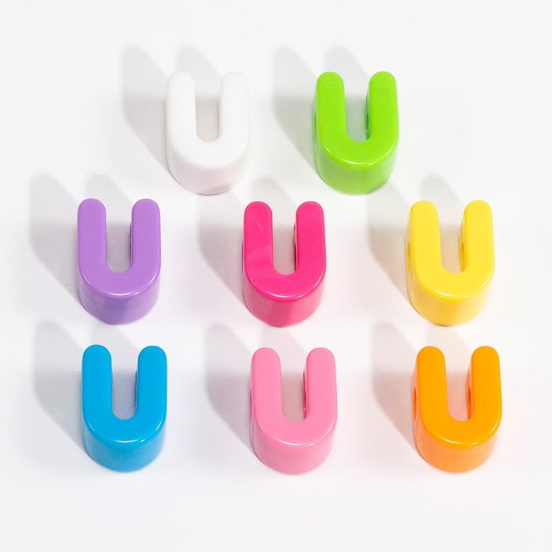 10PCS Colorful 26 Letter Beads 20mm Loose Beads Big Hole DIY Jewelry Making Kit Bracelet keychain for Educators to Learn Letters