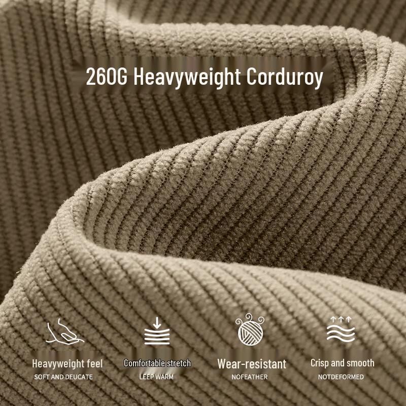 Baleno Men's Corduroy Heavyweight Wide-Leg Casual Pants