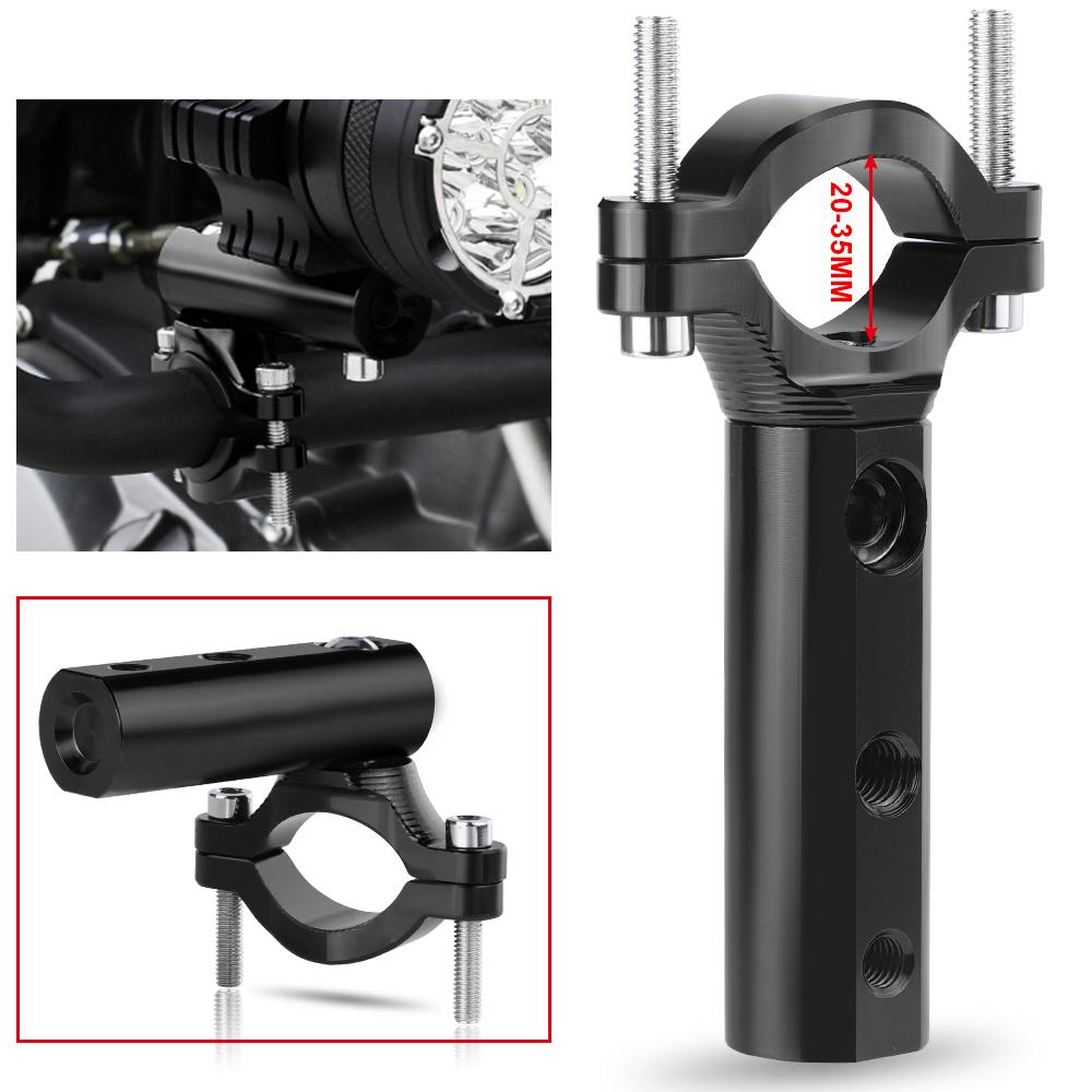 

CNC Auxiliary Motorcycle Headlight Spotlight mount Bracket holder Adjustable 20mm-35mm Bumper Mount Clamp staffe faretti moto 1pc