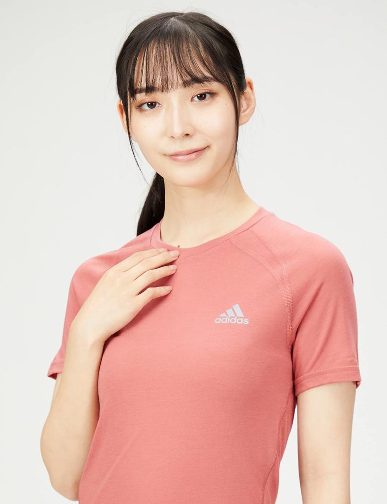 Adidas Running Short Sleeve Running DM604 Wonder Red S T-Shirt X-City T-Shirt Women's (HN0374)
