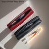 Simple PU Leather Pencil Case Small Portable Makeup Brush Storage Bag Large Capacity Stationery Box for Students School Supplies
