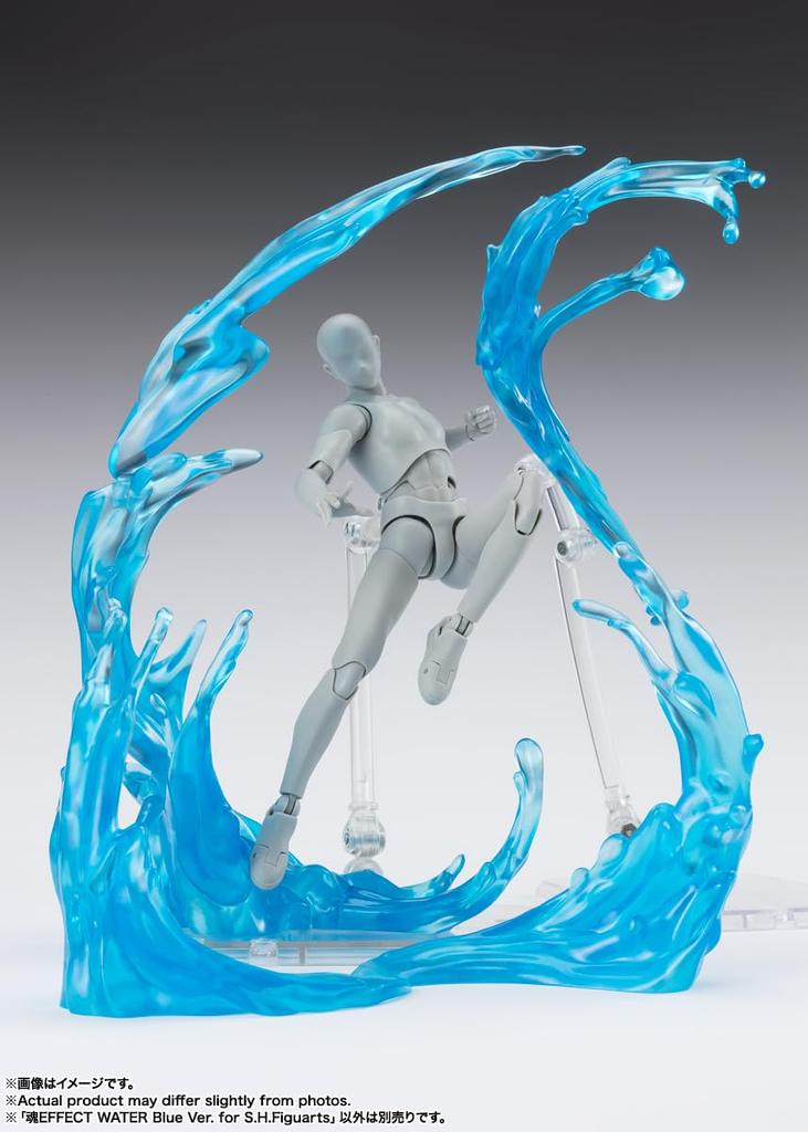 TAMASHII NATIONS Tamashii EFFECT WATER Blue Ver. for S.H.Figuarts, Approximately 180mm, PVC & ABS Painted Finished Figure