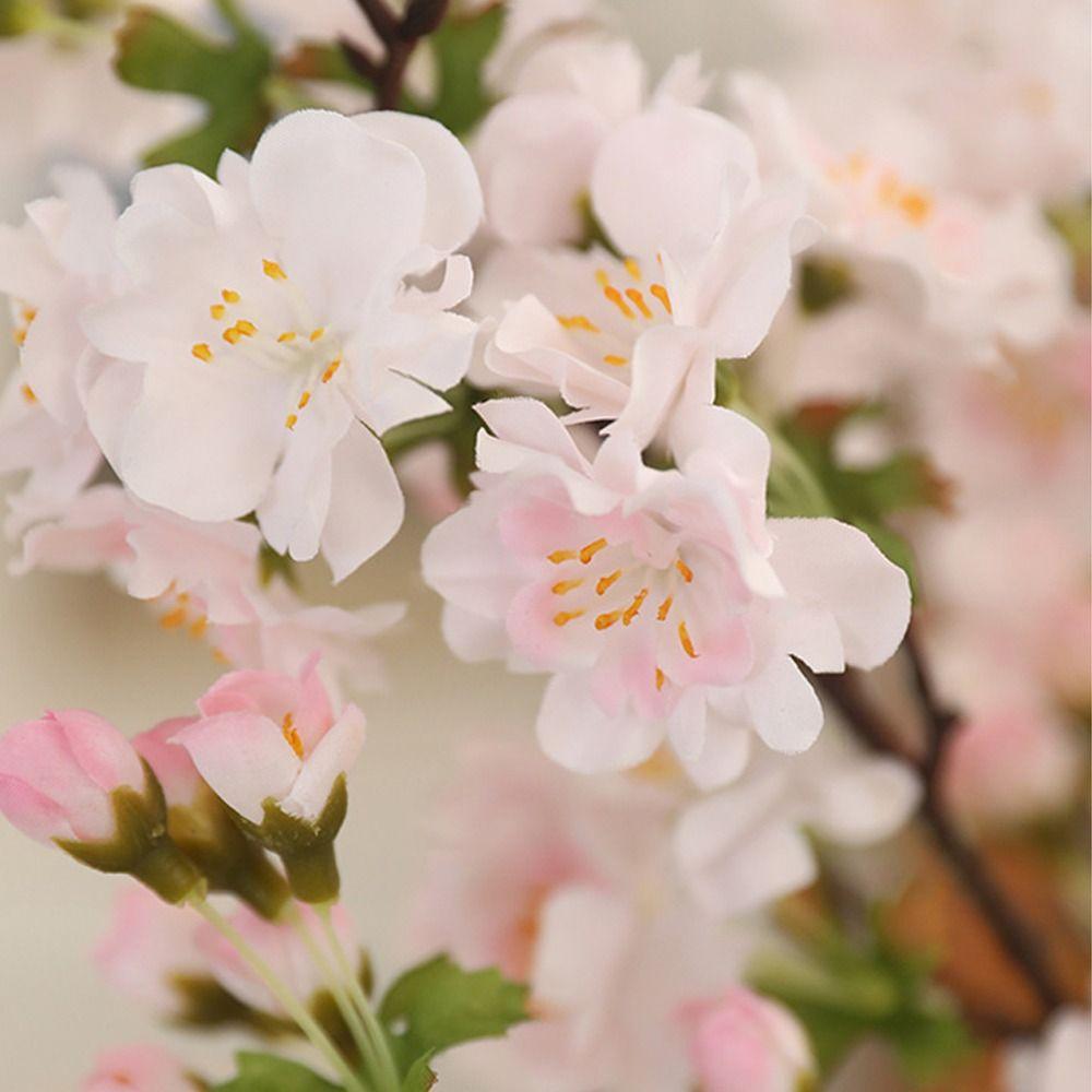 DIY Artificial Cherry Blossom Branch Handmade Simulation Cherry Tree Branch  Christmas Decor