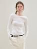 Le Back Scoop Neck Long Sleeves (Ivory)