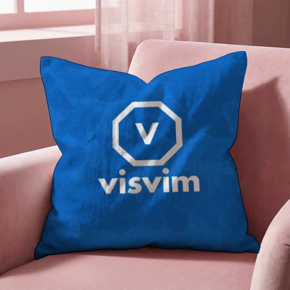 Brand Design V-Visvim Cushion Cover Multi-Scene Pillow Cover for Home & Car - Reversible, Soft & Durable for Daily Use