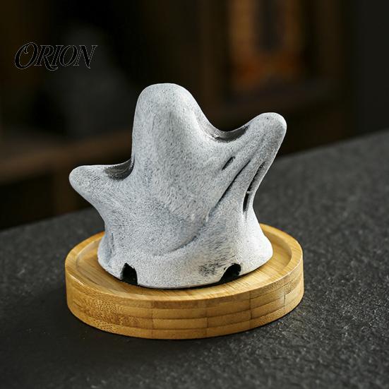 Aromatherapy Ghost Statue Incense Holder, Halloween Cute Ghosts Scents Burner, Resin Unique Burner Waterfall Backflow Decorative Home Desktop