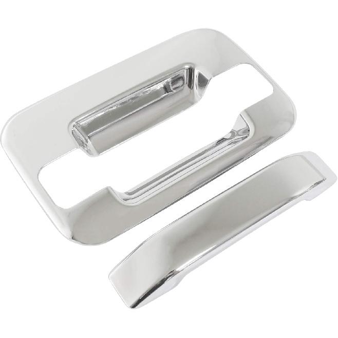 NewYall Chrome Exterior Door Handle Cover with Keypad and Tailgate Cover for Ford F-150 2004-2014 Outer Front Rear Left Driver Right Passenger Side