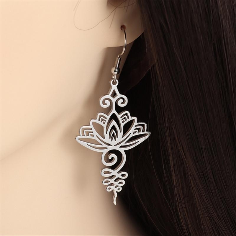 Collana Pendente Fiore alla Moda Orecchini Pendenti Collana Fiore Unica Comoda Adatta per l'Uso Quotidiano